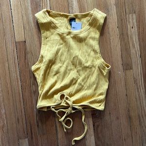 Wild fable cropped wrap tank